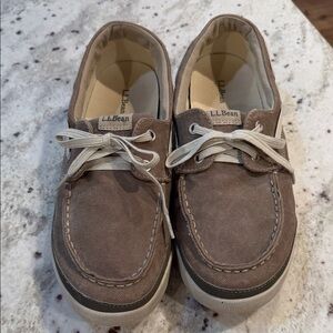 L.L. Bean Men's Tan Boat Shoes